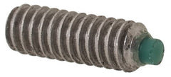 Made in USA - #2-56 UNC, 1/4" Length of Thread, Soft Tip Point Set Screw - Grade 18-8 Stainless Steel - Americas Industrial Supply