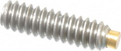 Made in USA - #4-40 UNC, 3/8" Length of Thread, Soft Tip Point Set Screw - Grade 18-8 Stainless Steel - Americas Industrial Supply