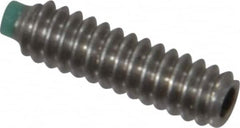 Made in USA - #4-40 UNC, 3/8" Length of Thread, Soft Tip Point Set Screw - Grade 18-8 Stainless Steel - Americas Industrial Supply