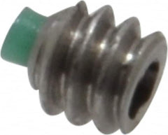 Made in USA - #6-32 UNC, 1/8" Length of Thread, Soft Tip Point Set Screw - Grade 18-8 Stainless Steel - Americas Industrial Supply