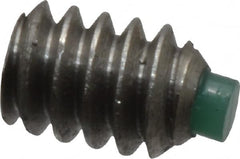 Made in USA - #6-32 UNC, 3/16" Length of Thread, Soft Tip Point Set Screw - Grade 18-8 Stainless Steel - Americas Industrial Supply