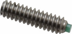 Made in USA - #6-32 UNC, 1/2" Length of Thread, Soft Tip Point Set Screw - Grade 18-8 Stainless Steel - Americas Industrial Supply