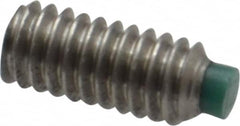 Made in USA - #8-32 UNC, 3/8" Length of Thread, Soft Tip Point Set Screw - Grade 18-8 Stainless Steel - Americas Industrial Supply