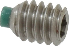 Made in USA - 1/4-20 UNC, 5/16" Length of Thread, Soft Tip Point Set Screw - Grade 18-8 Stainless Steel - Americas Industrial Supply