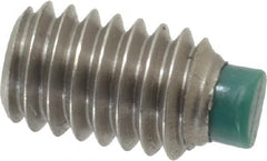 Made in USA - 5/16-18 UNC, 1/2" Length of Thread, Soft Tip Point Set Screw - Grade 18-8 Stainless Steel - Americas Industrial Supply