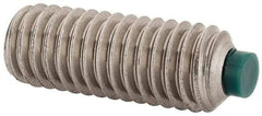 Made in USA - 3/8-16 UNC, 1" Length of Thread, Soft Tip Point Set Screw - Grade 18-8 Stainless Steel - Americas Industrial Supply