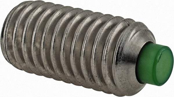 Made in USA - 1/2-13 UNC, 1" Length of Thread, Soft Tip Point Set Screw - Grade 18-8 Stainless Steel - Americas Industrial Supply