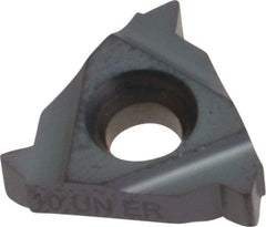 Iscar - 16ER External Right Hand 10 UN Laydown Threading Insert - Grade IC908, TiAlN Coated Carbide, 9.53mm Inscribed Circle - Americas Industrial Supply