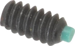 Made in USA - #6-32 UNC, 1/4" Length of Thread, Soft Tip Point Set Screw - Grade 8 Alloy Steel - Americas Industrial Supply