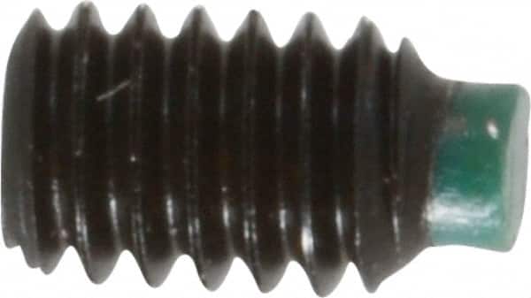 Made in USA - #8-32 UNC, 1/4" Length of Thread, Soft Tip Point Set Screw - Grade 8 Alloy Steel - Americas Industrial Supply