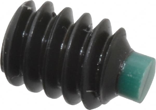 Made in USA - #10-24 UNC, 1/4" Length of Thread, Soft Tip Point Set Screw - Grade 8 Alloy Steel - Americas Industrial Supply