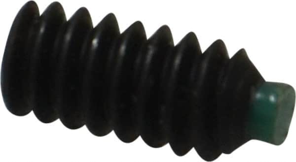 Made in USA - #10-24 UNC, 3/8" Length of Thread, Soft Tip Point Set Screw - Grade 8 Alloy Steel - Americas Industrial Supply