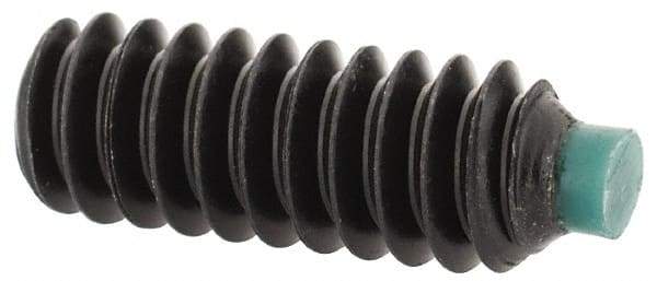 Made in USA - #10-24 UNC, 1/2" Length of Thread, Soft Tip Point Set Screw - Grade 8 Alloy Steel - Americas Industrial Supply