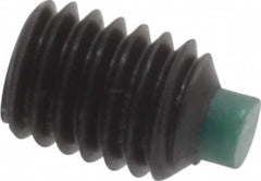 Made in USA - #10-32 UNF, 1/4" Length of Thread, Soft Tip Point Set Screw - Grade 8 Alloy Steel - Americas Industrial Supply