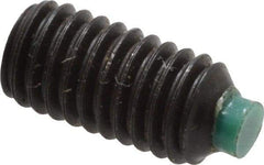 Made in USA - #10-32 UNF, 3/8" Length of Thread, Soft Tip Point Set Screw - Grade 8 Alloy Steel - Americas Industrial Supply