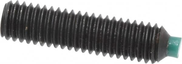 Made in USA - #10-32 UNF, 3/4" Length of Thread, Soft Tip Point Set Screw - Grade 8 Alloy Steel - Americas Industrial Supply