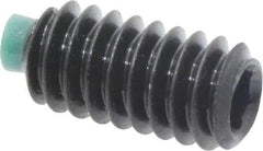 Made in USA - 1/4-20 UNC, 1/2" Length of Thread, Soft Tip Point Set Screw - Grade 8 Alloy Steel - Americas Industrial Supply