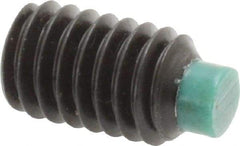 Made in USA - 5/16-18 UNC, 1/2" Length of Thread, Soft Tip Point Set Screw - Grade 8 Alloy Steel - Americas Industrial Supply