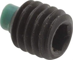 Made in USA - 3/8-16 UNC, 3/8" Length of Thread, Soft Tip Point Set Screw - Grade 8 Alloy Steel - Americas Industrial Supply