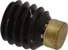 Made in USA - M4, 4mm Length of Thread, Soft Tip Point Set Screw - Grade 8 Alloy Steel - Americas Industrial Supply