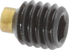 Made in USA - M6, 6mm Length of Thread, Soft Tip Point Set Screw - Grade 8 Alloy Steel - Americas Industrial Supply