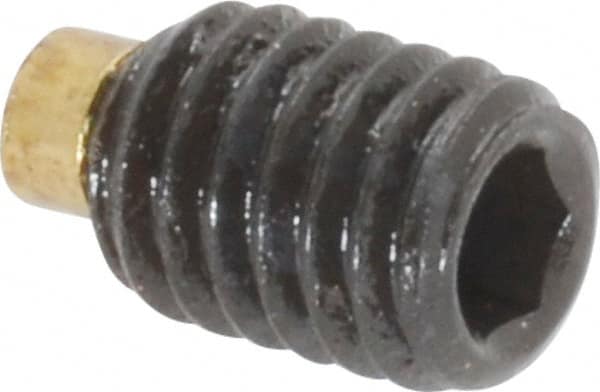 Made in USA - M6, 8mm Length of Thread, Soft Tip Point Set Screw - Grade 8 Alloy Steel - Americas Industrial Supply