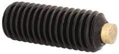 Made in USA - M10, 25mm Length of Thread, Soft Tip Point Set Screw - Grade 8 Alloy Steel - Americas Industrial Supply