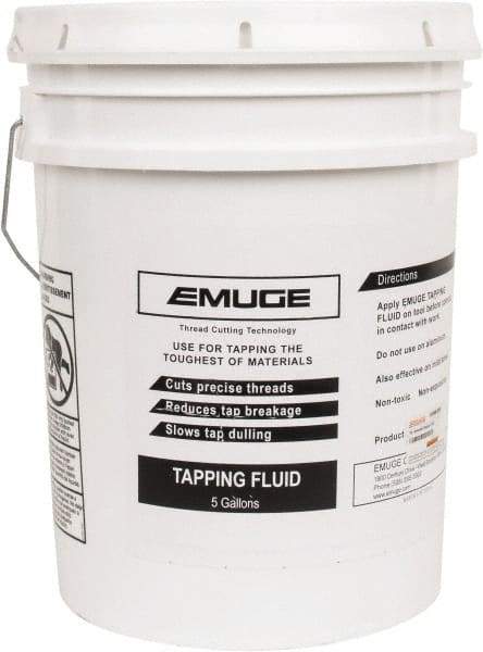 Emuge - 5 Gal Can Tapping Fluid - Synthetic - Americas Industrial Supply