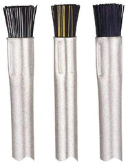 Gordon Brush - Parts Washer Flow-Through Brush - 1/2" Long, Brass/Nylon Bristles - Americas Industrial Supply