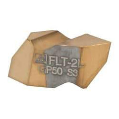 Tool-Flo - FLT2 CB Grade GP50, Internal/External 60° V Threading Insert - 8 to 36 TPI Ext Pitch, 7 to 20 TPI Int Pitch, Left Hand Insert, TiN Finish, Carbide - Americas Industrial Supply