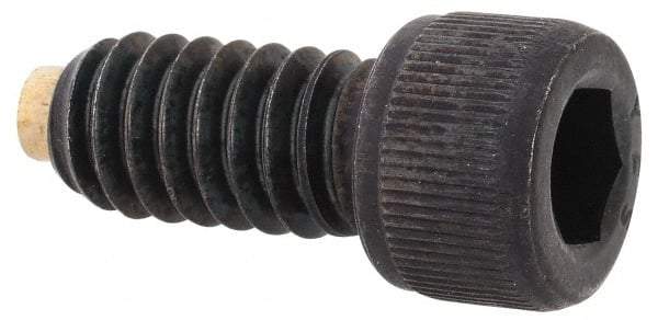 Made in USA - 1/4-20 UNC Hex Socket Drive, Socket Cap Screw - Alloy Steel, Black Oxide Finish, Fully Threaded, 1/2" Length Under Head - Americas Industrial Supply