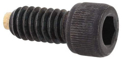 Made in USA - 1/4-20 UNC Hex Socket Drive, Socket Cap Screw - Alloy Steel, Black Oxide Finish, Fully Threaded, 1/2" Length Under Head - Americas Industrial Supply