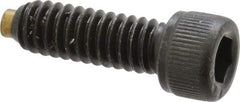 Made in USA - 1/4-20 UNC Hex Socket Drive, Socket Cap Screw - Alloy Steel, Black Oxide Finish, Fully Threaded, 3/4" Length Under Head - Americas Industrial Supply