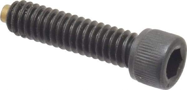 Made in USA - 1/4-20 UNC Hex Socket Drive, Socket Cap Screw - Alloy Steel, Black Oxide Finish, Fully Threaded, 1" Length Under Head - Americas Industrial Supply