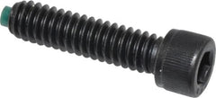 Made in USA - 1/4-20 UNC Hex Socket Drive, Socket Cap Screw - Alloy Steel, Black Oxide Finish, Fully Threaded, 1" Length Under Head - Americas Industrial Supply