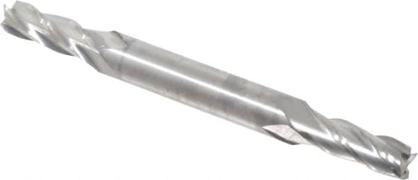 Niagara Cutter - 13/64", 1/2" LOC, 1/4" Shank Diam, 2-1/2" OAL, 4 Flute, Solid Carbide Square End Mill - Double End, Uncoated, Spiral Flute, 30° Helix, Centercutting, Right Hand Cut, Right Hand Flute, Series CSD430 - Americas Industrial Supply
