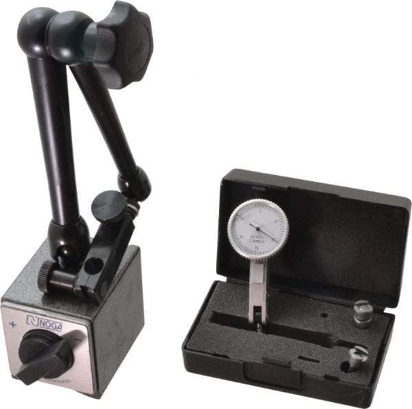 Value Collection - 0.0005" Graduation, 0-15-0 Dial Reading, Indicator & Base Kit - 0.0005 Inch Graduation, Includes Indicator, Magnetic Base - Americas Industrial Supply