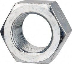 Value Collection - 7/8-14 UNF Grade 2 Two Way Lock Nut with Distorted Thread - 1-5/16" Width Across Flats, 3/4" High, Zinc-Plated Finish - Americas Industrial Supply