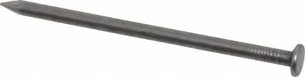 Value Collection - 10D, 9 Gauge, 3" OAL Common Nails - Ring Shank, Grade 2 Steel, Bright Finish - Americas Industrial Supply