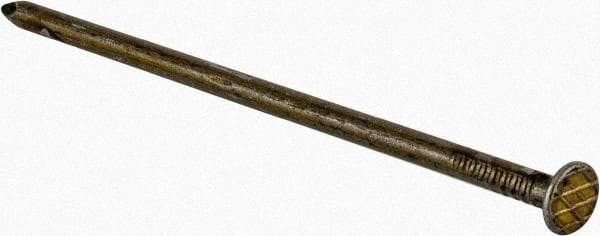 Value Collection - 10D, 11 Gauge, 3" OAL Sinker Nails - Smooth Shank, Grade 2 Steel, Cement Coated Finish - Americas Industrial Supply
