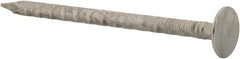 Value Collection - 11 Gauge, 2" OAL Roofing Nails - Ring Shank, Grade 2 Steel, Galvanized Finish - Americas Industrial Supply