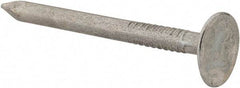Value Collection - 11 Gauge, 1-1/2" OAL Roofing Nails - Ring Shank, Grade 2 Steel, Galvanized Finish - Americas Industrial Supply