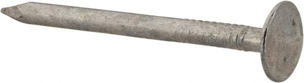 Value Collection - 11 Gauge, 1-3/4" OAL Roofing Nails - Ring Shank, Grade 2 Steel, Galvanized Finish - Americas Industrial Supply