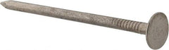 Value Collection - 11 Gauge, 2-1/2" OAL Roofing Nails - Ring Shank, Grade 2 Steel, Galvanized Finish - Americas Industrial Supply