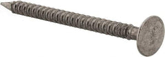 Value Collection - 13 Gauge, 1-1/2" OAL Underlayment Nails - Annular Thread Shank, Grade 2 Steel, Uncoated - Americas Industrial Supply