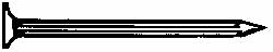 Value Collection - 9 Gauge, 2-1/2" OAL Masonry Nails - Fluted Shank, Grade 2 Steel, Uncoated - Americas Industrial Supply