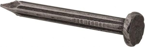 Value Collection - 9 Gauge, 1-1/2" OAL Masonry Nails - Fluted Shank, Grade 2 Steel, Uncoated - Americas Industrial Supply