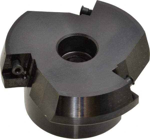Cutting Tool Technologies - 3" Cut Diam, 1" Arbor Hole, 0.45" Max Depth of Cut, 15° Indexable Chamfer & Angle Face Mill - 3 Inserts, CNMA 432 Insert, 3 Flutes, Series SCNM - Americas Industrial Supply