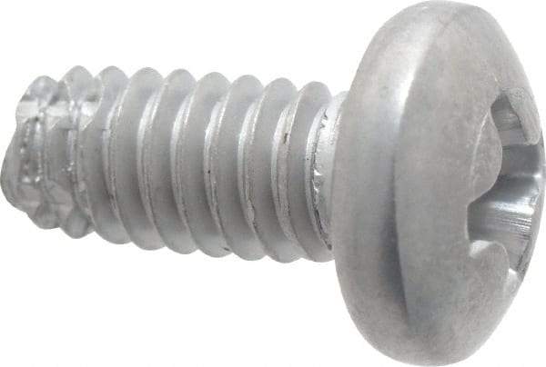 Value Collection - #8-32 UNC Thread, 3/8" Length Under Head, #2 Phillips Drive Stainless Steel Thread Cutting Screw - Pan Head, Grade 410, Point Type F - Americas Industrial Supply