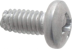 Value Collection - #8-32 UNC Thread, 3/8" Length Under Head, #2 Phillips Drive Stainless Steel Thread Cutting Screw - Pan Head, Grade 410, Point Type F - Americas Industrial Supply